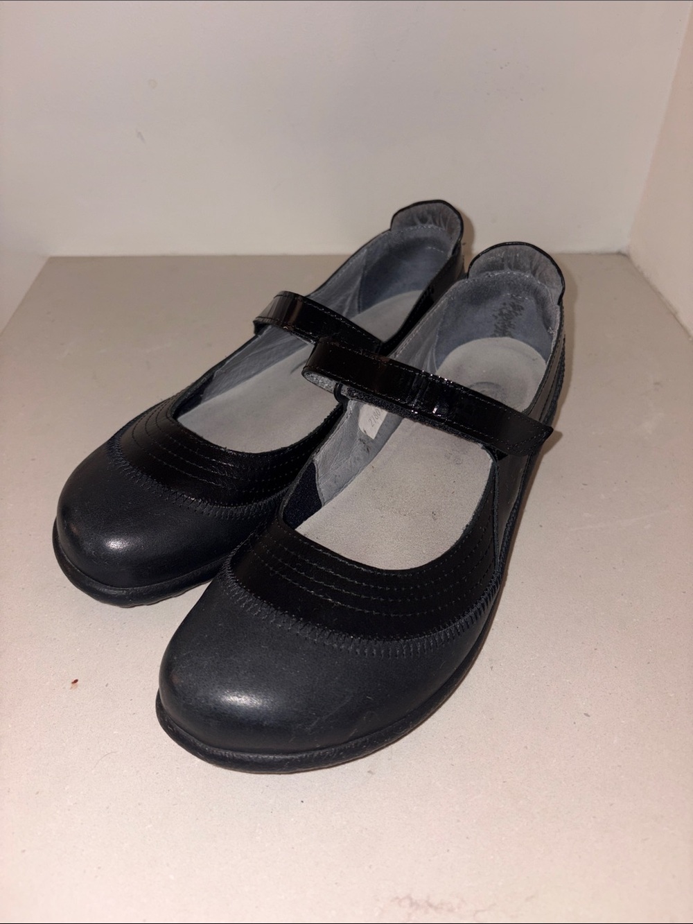 Naot Black Mary Jane Flats